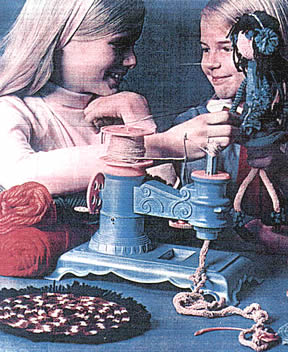 Girls shown with a Bizzy Bee Knitter