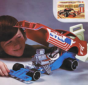 Evel Knievel Funny Car ad