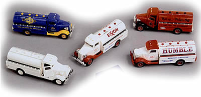 5 petroleum trucks