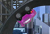 ZG Rider car upside on bridge track
