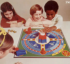 Evel Knievel Stunt Game played by children