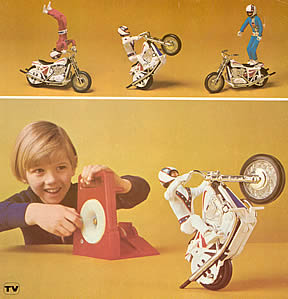 assorted Evel Knievel figures
