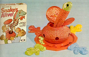 Snakes Alive game pieces and  box